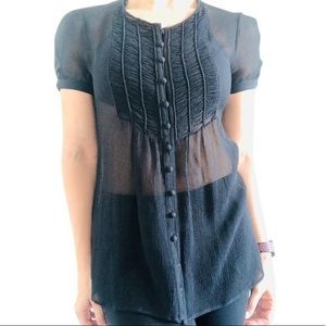 Malo Sheer Button sown blouse